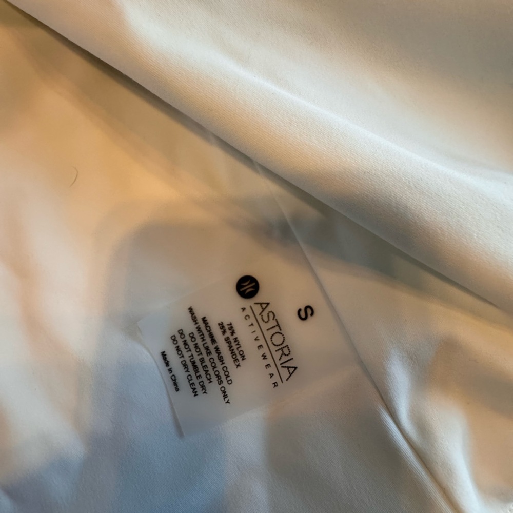 Astoria Activewear Live Luxe Wrap Top - White - Picture 2 of 6